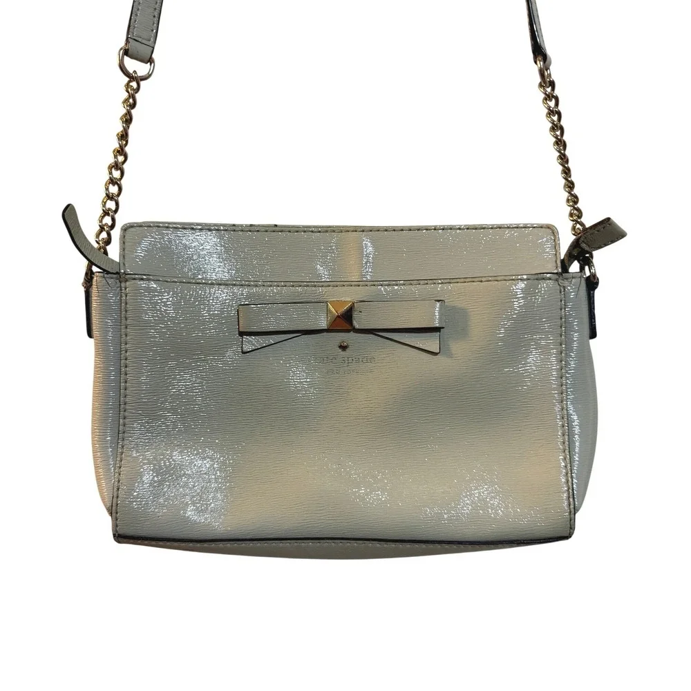 Kate Spade‎ Crossbody Bag Women Small Patent Leather Bow Detail Strap